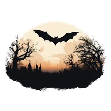 Halloween Bat Symbol On Transparent Background, Halloween, Bat Symbo ...