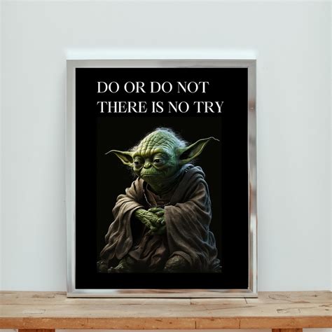 Yoda Quote Poster Star Wars Movie Poster Digital Art - Etsy