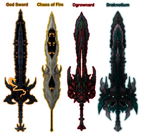 God Sword, Chaos of Fire, Dgrownard, Draknotium by Belozw on DeviantArt