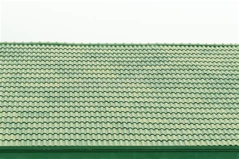 Pattern of Green Roof Tiles. Stock Image - Image of roof, clear: 117805817