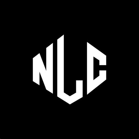 NLC letter logo design with polygon shape. NLC polygon and cube shape ...