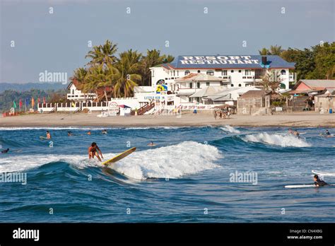 Philippines, Luzon island, La Union, San Fernando, the surfing beach ...