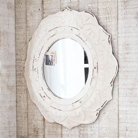 Antique White Framed Mirror | PBteen