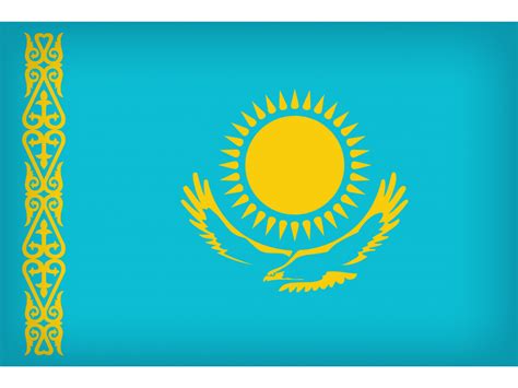 Kazakhstan Large Flag PNG Transparent Image - Freepngdesign.com