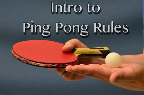 A Basic Guide to Ping Pong Rules: Rule Book