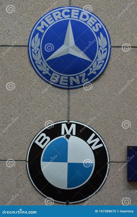 BMW Logo Vs Benz Logo editorial image. Image of bonnn - 167308675