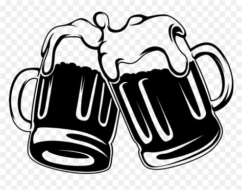 Cheers Clipart Beer Mug - Clinking Beer Mugs Cheers Clipart, HD Png ...