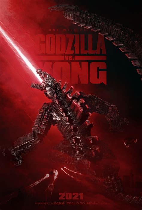 Godzilla vs. Kong Mechagodzilla Poster (Godzilla vs. Kong (2021) Movie ...