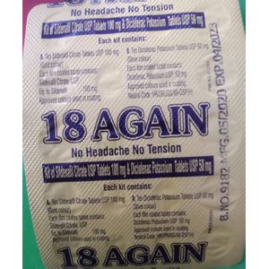 Overview of 18 Again Tablets in Pakistan – Diclofenac Potassium- Reviews’