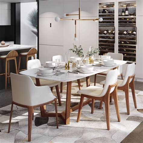 32 Stunning Dining Room Table Design With Modern Style - PIMPHOMEE