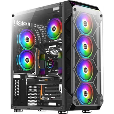 Xigmatek Overtake Tempered Glass Rainbow RGB Gaming Case | Compu Jordan