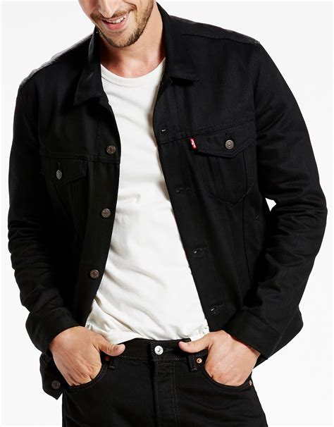 Levi's Men's Denim Trucker Jacket - Polished Black