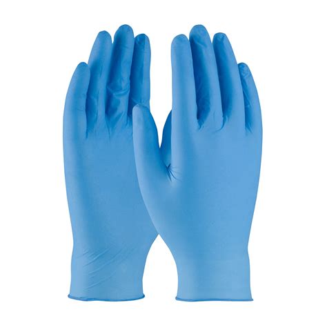 9" PF Blue Nitrile Glove 100 gloves/box 10 boxes/case Small,QRP - Size ...