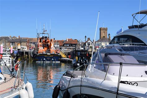 Yarmouth Harbour in Yarmouth, Isle of Wight, United Kingdom - Marina ...