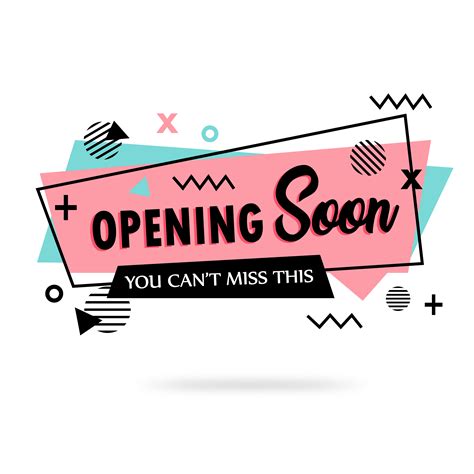 Opening Soon Banner Vector Art, Icons, and Graphics for Free Download