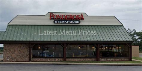 Ponderosa Menu Prices & Calories – Fresh Menu Prices