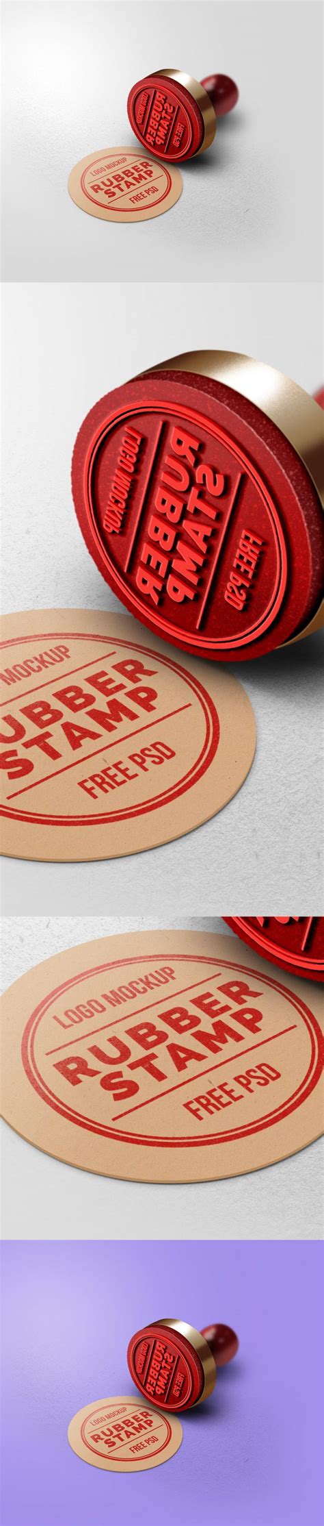 Rubber Stamp Logo Mockup - Graphicsfuel