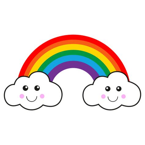 Clipart On Rainbow