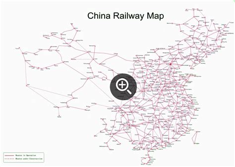 China Railway Maps, 2024 Train Map of High Speed Rail, PDF Download