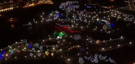 See Winter Wonderland at Falls Park From the Air