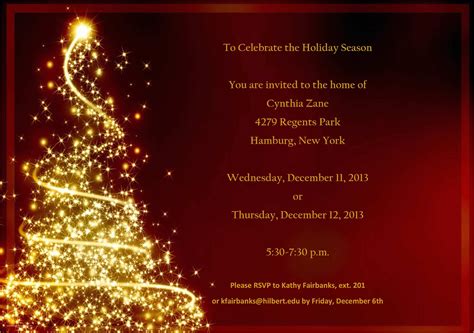 Free Christmas Invitation Templates Word Of Christmas Party Invitation ...