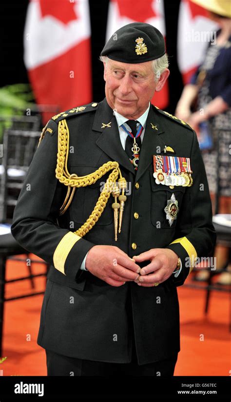 The Prince of Wales wears a Canadian Army uniform at the Military ...