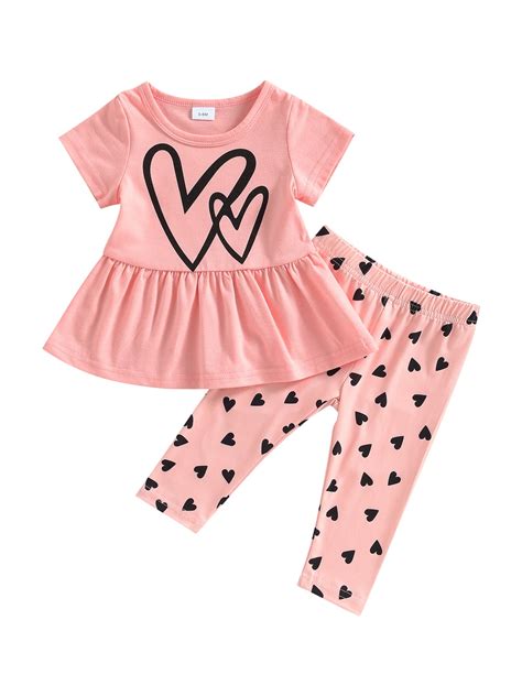 Wassery Newborn Baby Girls Clothes Sets 3 6 9 12 18 24 Months Infant ...