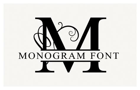 Split Monogram Font & Vectors — Medialoot