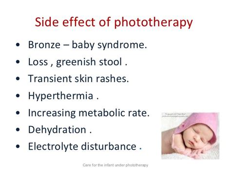 Care for the child uderphototherapy