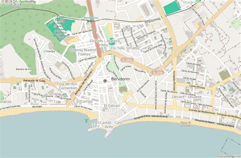 World Maps Library - Complete Resources: Google Maps Spain Benidorm