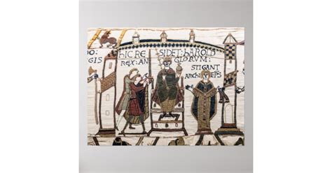 Bayeux Tapestry - King Harold Coronation Poster | Zazzle.nl