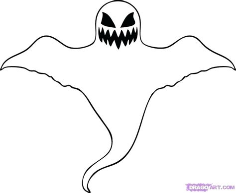 Easy Ghost Drawing | Free download on ClipArtMag