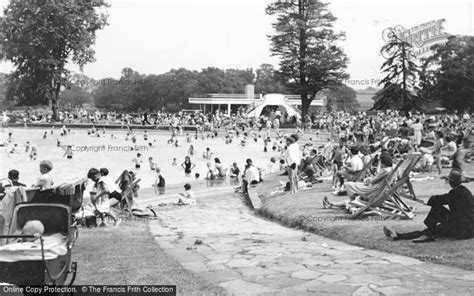 Photo of Aldershot, The Bathing Pool c.1955 - Francis Frith