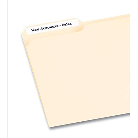 Avery File Folder Labels for Laser and Inkjet Printers, 0.6 x 3.43 ...