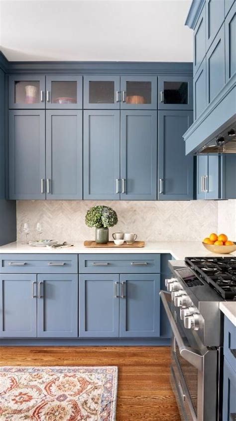 Blue kitchen cabinet inspiration – Artofit