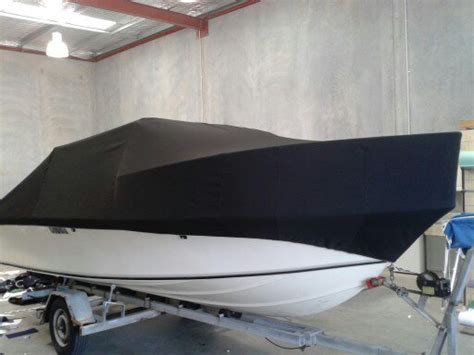 Boat Cover, Black Sunbrella | Prestige Marine Trimmers, Boat Covers ...