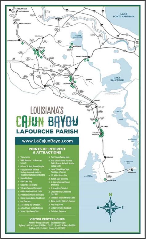 Lafourche Parish Maps | LA Cajun Bayou