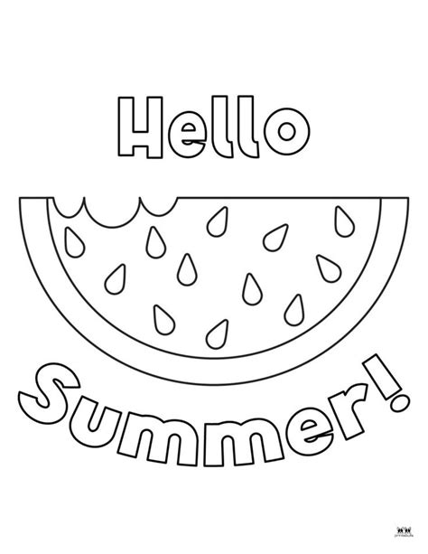 Watermelon Coloring Pages - 27 FREE Printables | Printabulls | Summer ...