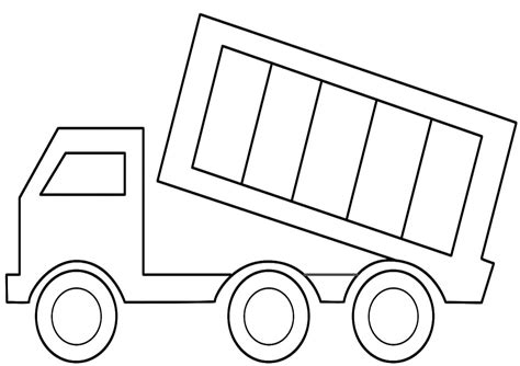 Free Printable Dump Truck Coloring Pages For Kids