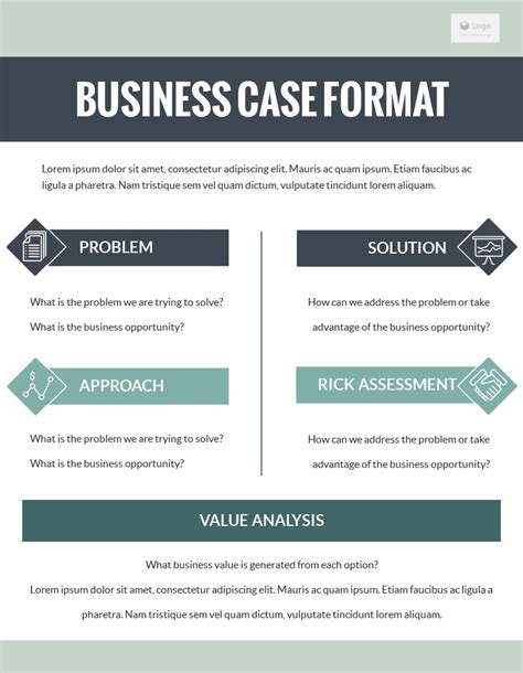 Business Case Template Powerpoint