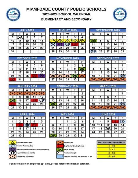 Miami-Dade County Public Schools Calendar 2024