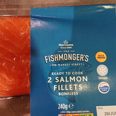 Salmon Fillets Morrisons - kalorie, kJ a nutriční hodnoty ...