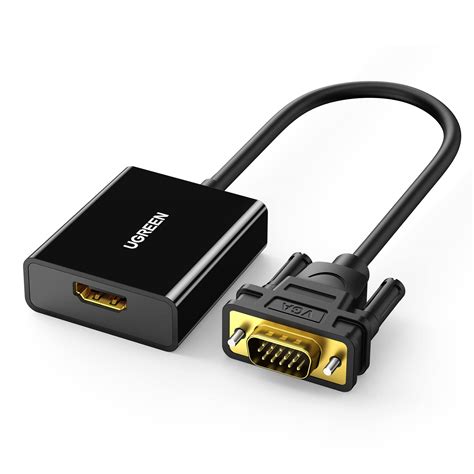 UGREEN HDMI To VGA, HDMI To VGA Adapter (Female To Male) With Audio ...