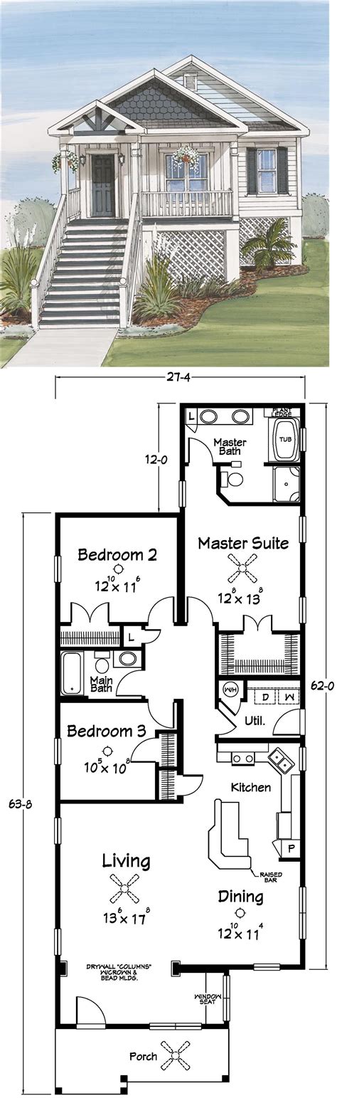 Simple Beach House Plans – Enjoy The Beach Life In Style - House Plans