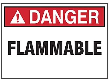 "Flammable" Decals - 5 x 7" S-25137-2 - Uline