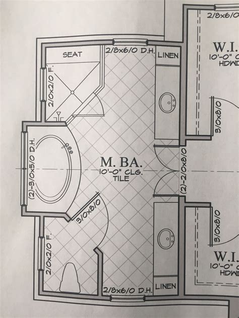 Master Bathroom Floor Plans No Tub