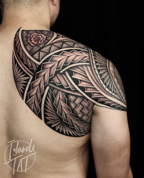 Samoan Tribal Back Tattoos