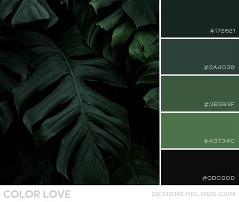 Color Love | Dark Greens - Designer Blogs