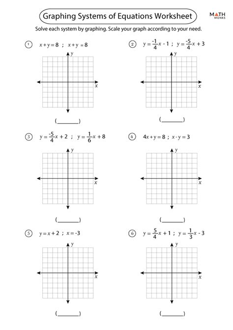 System Of Equations Worksheets