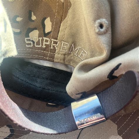 Supreme Camo S logo hat from FW17. Great condition... - Depop